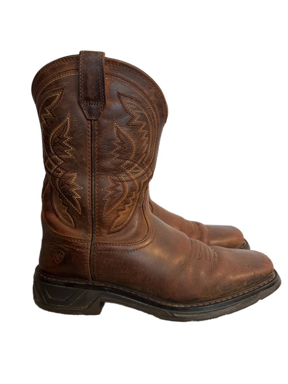 Ariat WorkHog XT Coil Western Boot Big Kids Roper Heel Wide Square Toe Unisex 5Y